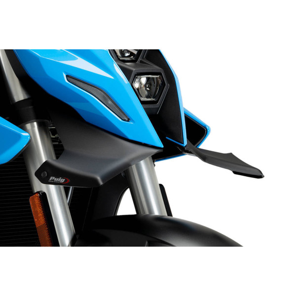 Puig Puig front downforce wings | matte black | suzuki gsx-8s 2023>current